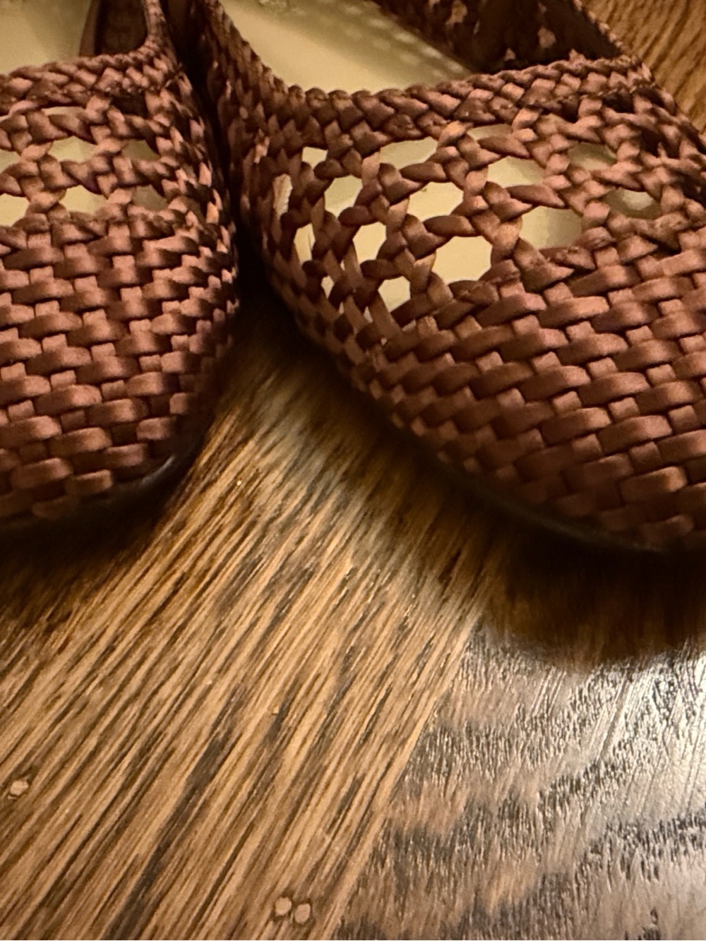 J. Crew Woven Mary Jane Flats in Chestnut Brown - Picture 6 of 6